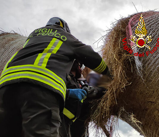 Si infilza la mano con le forca del trattore, soccorso dai vigili del fuoco