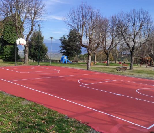 Anghiari, riqualificazione di Campo della Fiera: l’area basket torna nuova