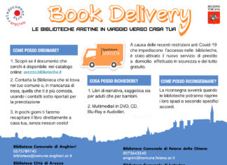 Il Delivery dei libri anche alla biblioteca di Sansepolcro