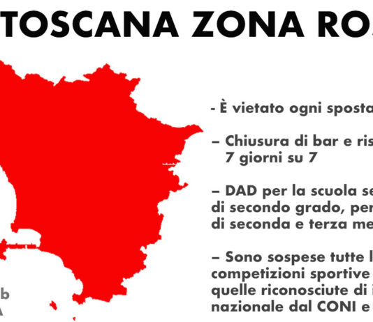 Toscana da domenica 15 è zona ROSSA: ecco le attività che possono rimanere aperte e quelle che devono chiudere