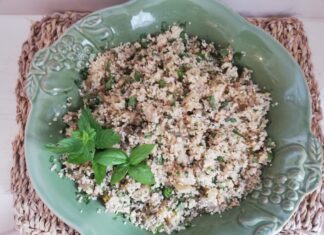 Cous cous di melanzane bianche e profumi mediterranei