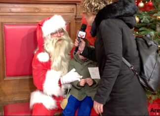 L’8 dicembre a Sansepolcro, in giro con la slitta