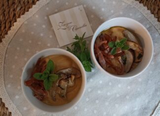 Vellutata estiva di porcini e patate dolci