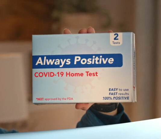 Arriva la pubblicità del tampone “Sempre Positivo”