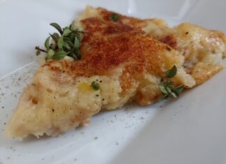 Tortino filante di patate e pancetta