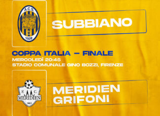 MM Subbiano vs Meridien Grifoni: domani la sfida al G. Bozzi di Firenze
