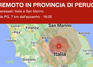 Terremoto magnituto 4,4 a Umbertide in provincia di Perugia, avvertito anche nell’aretino