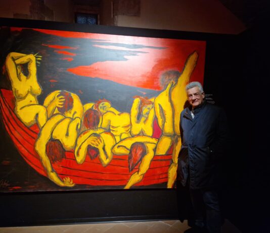 Inaugurata “Aere sanza stelle”, la mostra di Giuseppe Fanfani sull’Inferno dantesco