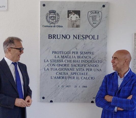Olbia rende omaggio al biturgese Bruno Nespoli