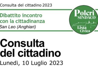 Ad Anghiari tornano gli incontri con la Consulta del Cittadino: inizia San Leo