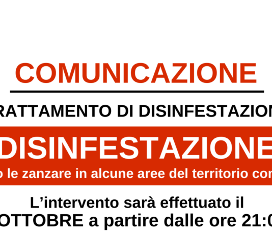 Disinfestazione straordinaria sul territorio di Sansepolcro