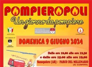 Un Giorno da Pompiere”, domenica 9 giugno a Sansepolcro
