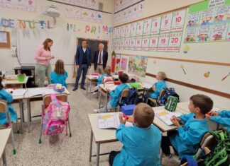 Il Sindaco e l’Assessore Menichella in visita alle scuole per il primo giorno