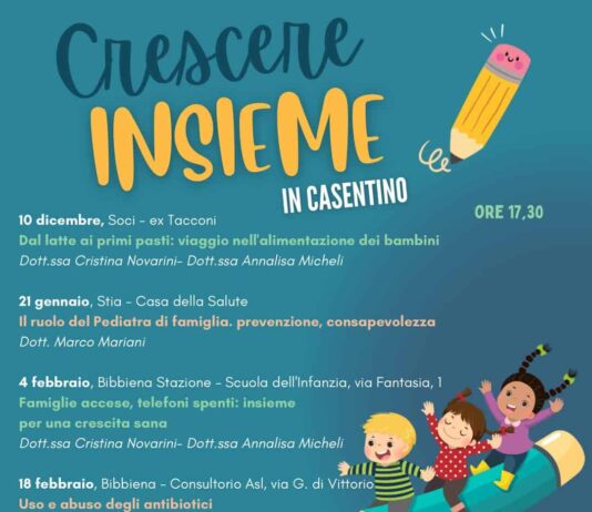 In Casentino parte il ciclo di incontri per le famiglie “Crescere insieme”