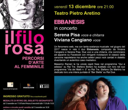 Il concerto del duo “Ebbanesis” chiude la serie di eventi dedicati alle pari opportunità e alla lotta contro la violenza sulle donne