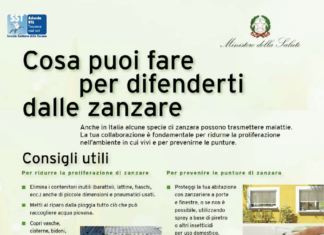 Ordinanza sindacale per il contrasto della proliferazione delle zanzare
