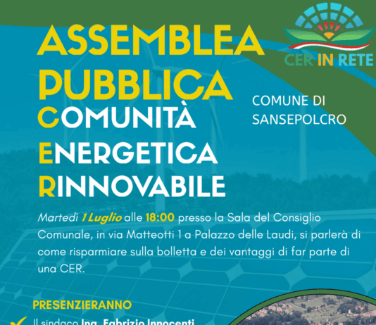 Sansepolcro avvia la Comunità Energetica Rinnovabile
