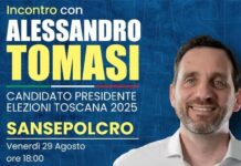 A Sansepocro Alessandro Tomasi candidato alle regionali