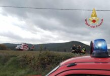 Anziano ferito nel bosco ad Anghiari: recuperato dai Vigili del Fuoco