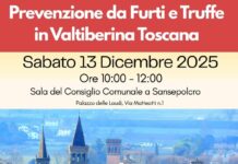 Pro Loco Cisa Sansepolcro: incontro per la prevenzione furti e truffe