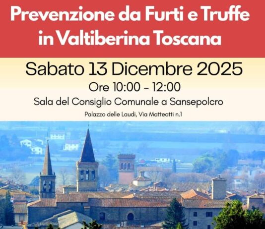 Pro Loco Cisa Sansepolcro: incontro per la prevenzione furti e truffe