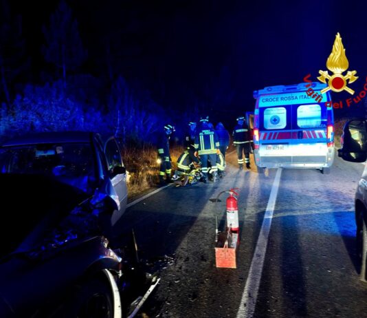 Scontro frontale sulla SP47 ad Anghiari