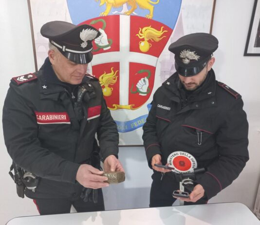 Sansepolcro: arrestati due uomini con oltre 200 grammi di cocaina