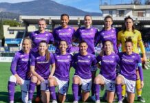La squadra femminile della Fiorentina in ritiro a Sansepolcro