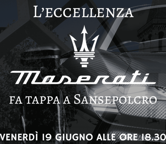 Venerdì 19 giugno il Centenario Maserati fa tappa a Sansepolcro