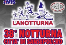 Giovedì 3 settembre torna il podismo della “Notturna di Sansepolcro”