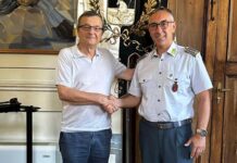 Visita di saluto a Palazzo delle Laudi del Colonnello Walter Mazzei
